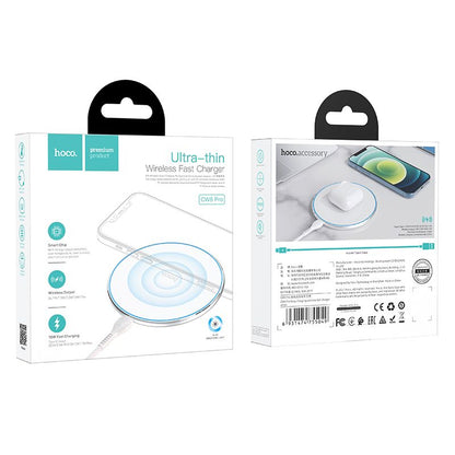 Brezžični omrežni polnilec HOCO CW6 Pro, 15W, 1.67A, Bel