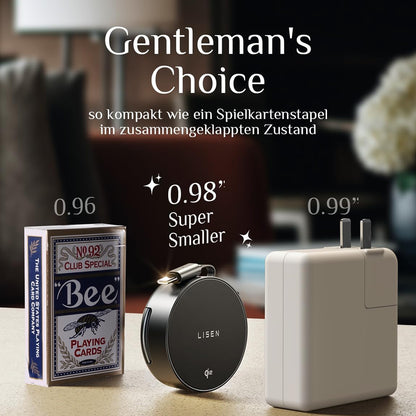 Brezžični omrežni polnilec Lisen W602 2v1, 15W, 1.67A, črn YL0324090008