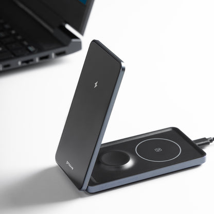 Brezžični omrežni polnilec Proove Metal Edge 3v1, 15W, 1.67A, Siv WSME15010003