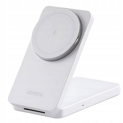 Brezžični omrežni polnilec UGREEN W528 2v1, 20W, 1.67A, Bel