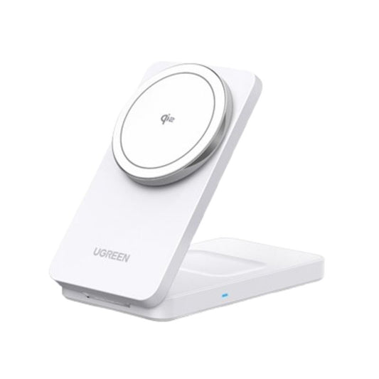 Brezžični omrežni polnilec UGREEN W706 2v1, 20W, 1.67A, Bel