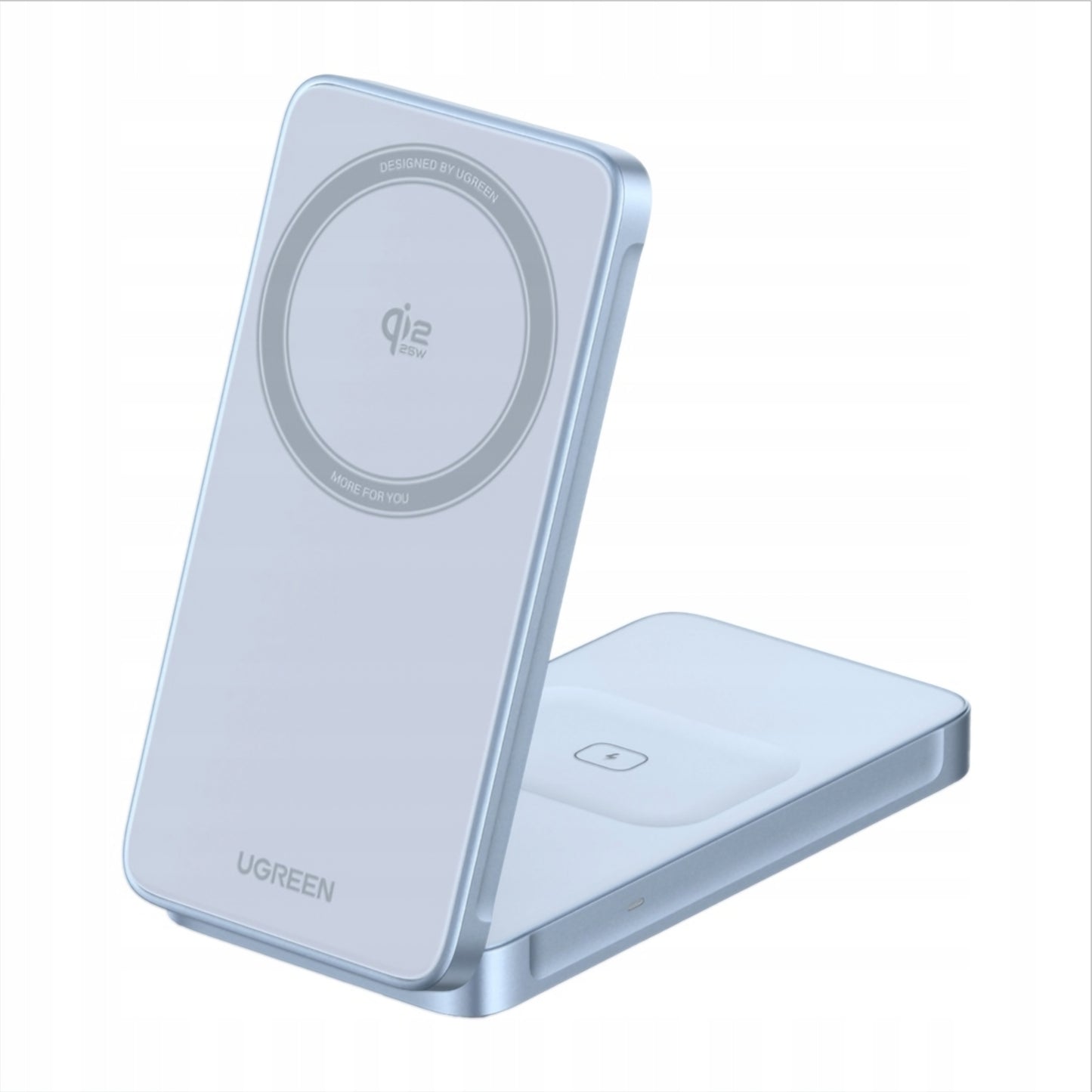 Brezžični omrežni polnilec UGREEN MagFlow 2in1, 25W, Modra