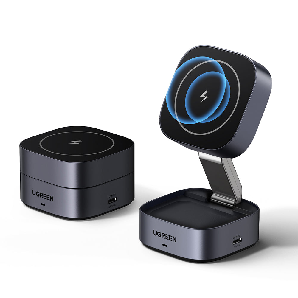 Brezžični omrežni polnilec UGREEN W526 3v1, 20W, 1.67A, 1 x USB-C, črn