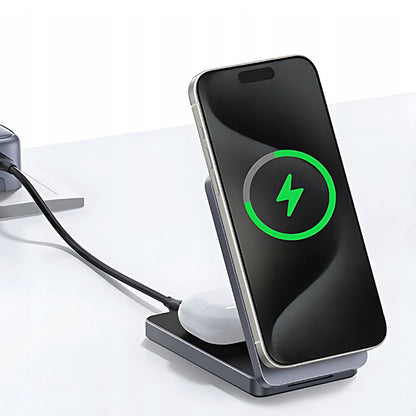 Brezžični omrežni polnilec UGREEN W528 2v1, 20W, 1.67A, Bel