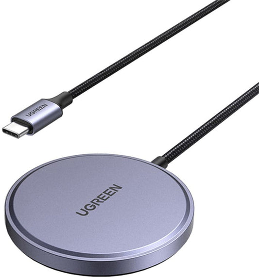 Brezžični omrežni polnilec UGREEN W703, 15W, 1.67A, črn
