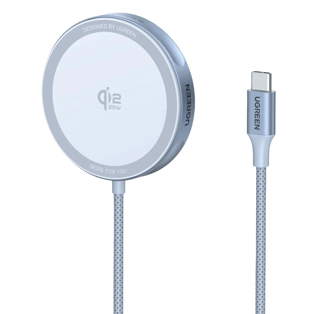 Brezžični omrežni polnilec UGREEN MagFlow, 25W, Modra