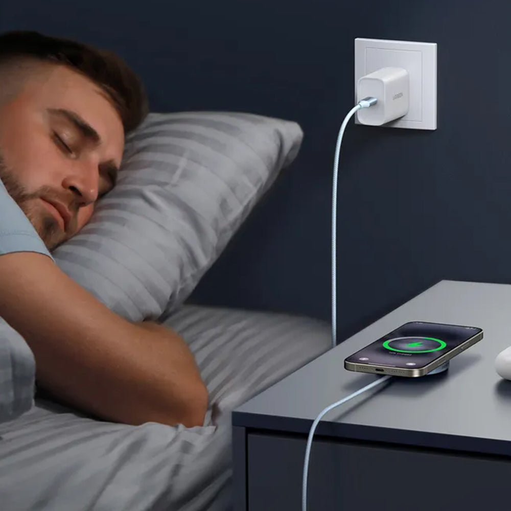 Brezžični omrežni polnilec UGREEN MagFlow, 25W, Modra