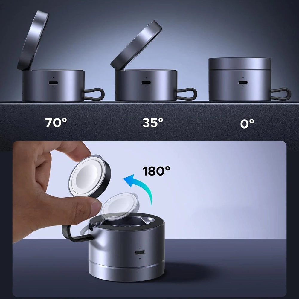 Brezžični omrežni polnilec UGREEN W712 (65148) 3v1, 25W, 1.67A, Siv