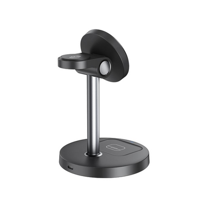 Brezžični omrežni polnilec XO Design CX038 3v1, 15W, 1.67A, črn