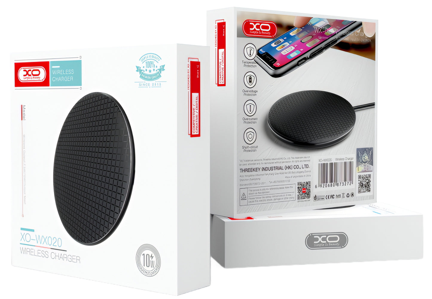 Brezžični omrežni polnilec XO Design WX020, 15W, 1.67A, črn