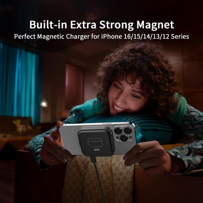 Brezžični omrežni polnilec XO Design CX035 3v1, 15W, 1.67A, Črn