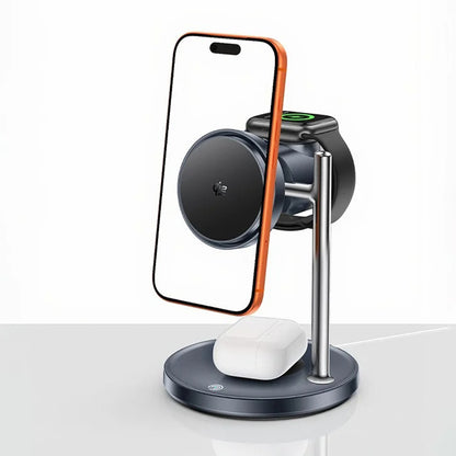 Brezžični omrežni polnilec Yesido DS40 3v1, 25W, 1.67A, črn