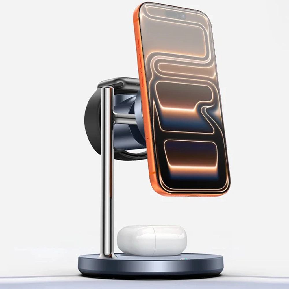 Brezžični omrežni polnilec Yesido DS40 3v1, 25W, 1.67A, črn