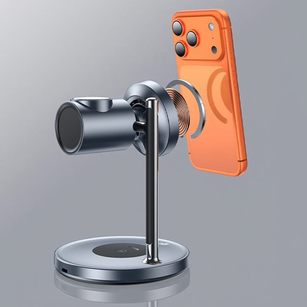 Brezžični omrežni polnilec Yesido DS40 3v1, 25W, 1.67A, črn