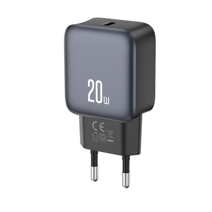Polnilnik omrežja XO Design L153, 20W, 3A, 1 x USB-C, Črn