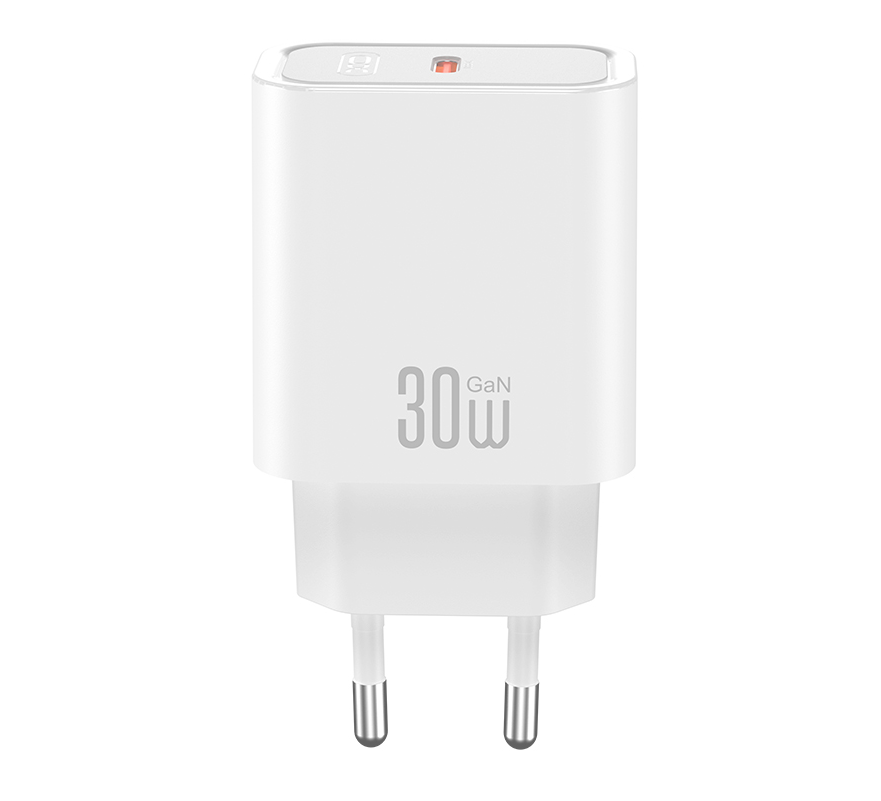 Omrežni polnilec XO Design CE41, 30W, 3A, 1 x USB-C, bel