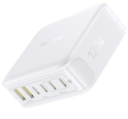 Polnilec postaje Baseus EnerFill FH21, 120W, 2 x USB-A - 4 x USB-C, bel E0120T01