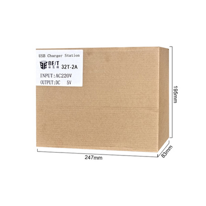 Polnilec postaje Best 32T-2A, 2A, 32 x USB-A, bel