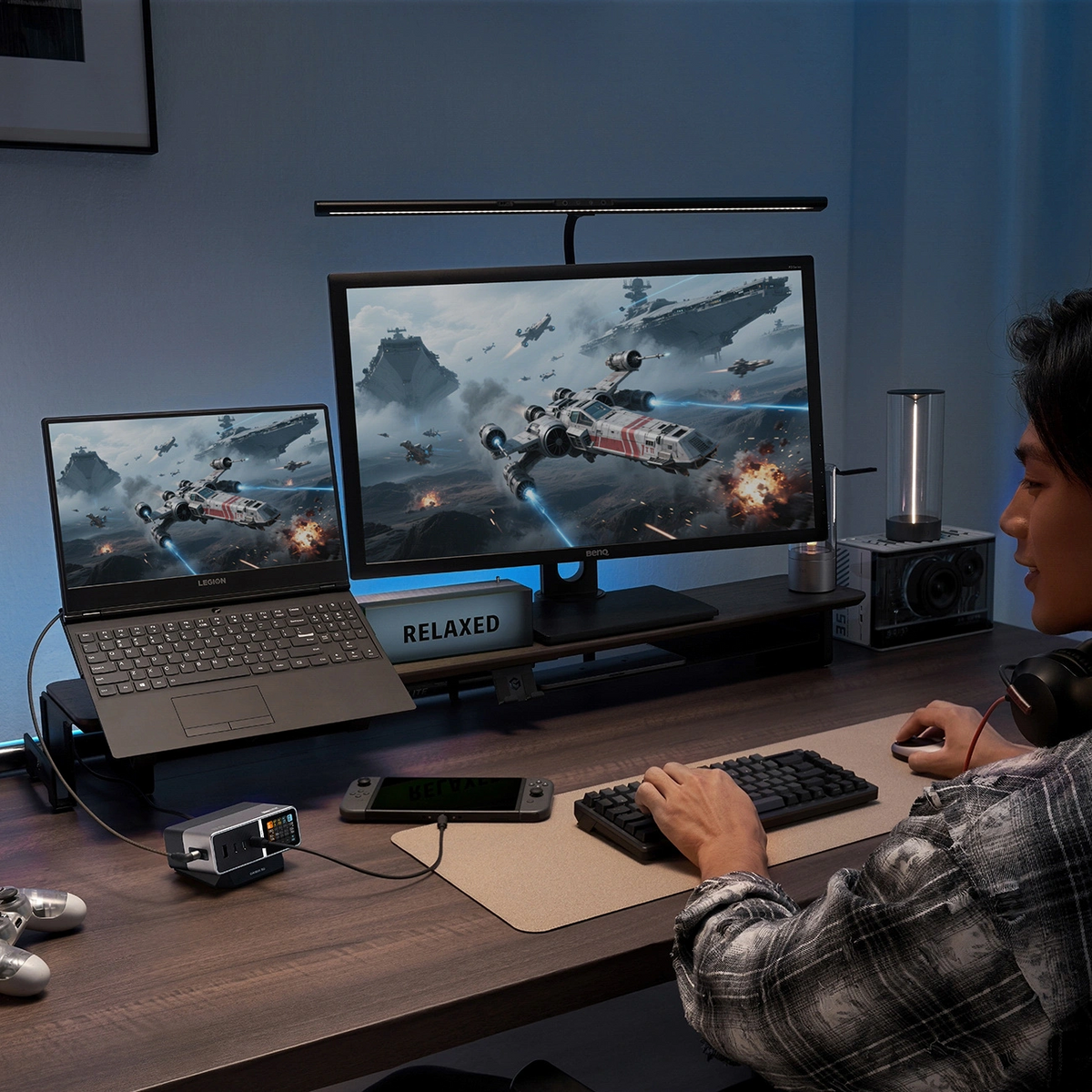Polnilna postaja Cuktech TA3005U, 300W, 1 x DC - 1 x USB-A - 3 x USB-C, Siva
