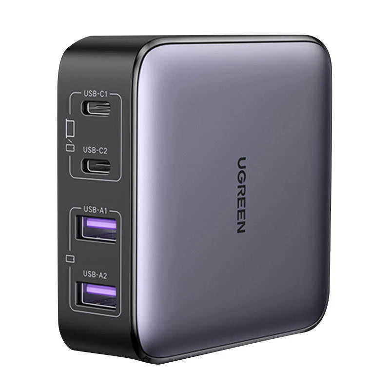 Polnilna postaja UGREEN CD327 Nexode, 65W, 3.25A, 2 x USB-A - 2 x USB-C, Črna