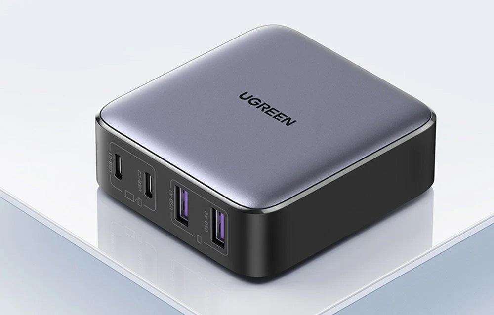 Polnilna postaja UGREEN CD327 Nexode, 65W, 3.25A, 2 x USB-A - 2 x USB-C, Črna