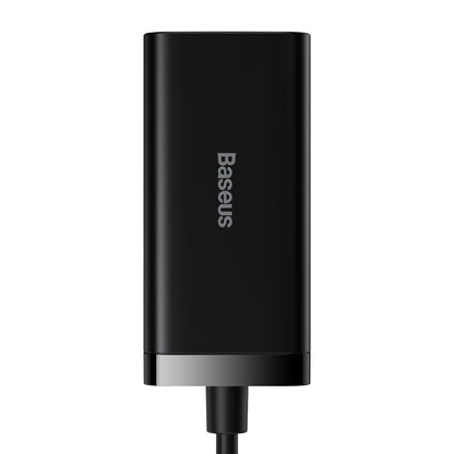 Polnilna postaja USB-C Baseus GaN3 Pro, 100W, 5A, 2 x USB-A - 2 x USB-C, črna, ponovno zapakirano CCGP000101