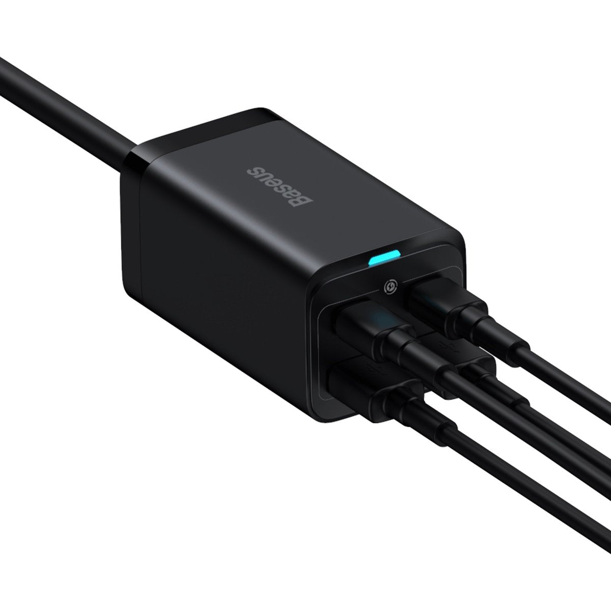 Polnilna postaja USB-C Baseus GaN3 Pro, 100W, 5A, 2 x USB-A - 2 x USB-C, črna, ponovno zapakirano CCGP000101