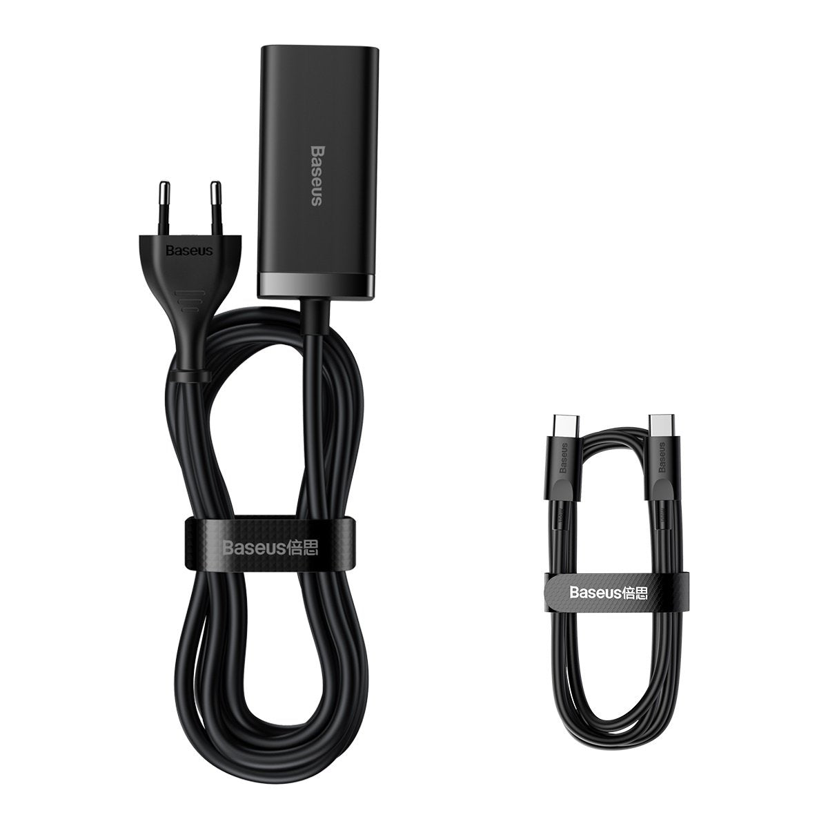 Polnilna postaja USB-C Baseus GaN3 Pro, 100W, 5A, 2 x USB-A - 2 x USB-C, črna, ponovno zapakirano CCGP000101
