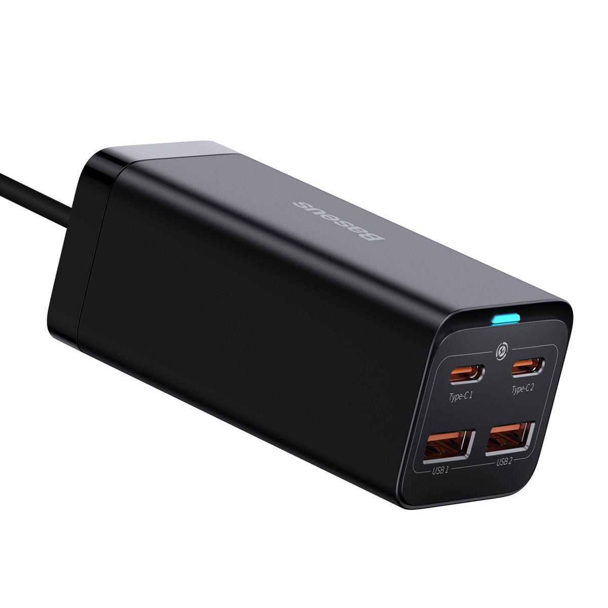 Polnilna postaja USB-C Baseus GaN3 Pro, 100W, 5A, 2 x USB-A - 2 x USB-C, črna, ponovno zapakirano CCGP000101
