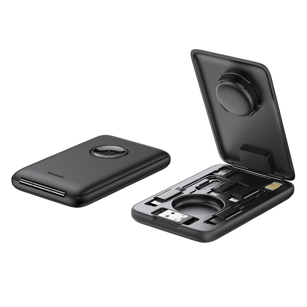 Brezžični polnilec McDodo CH-2440 8v1 za Apple Watch Series, črn