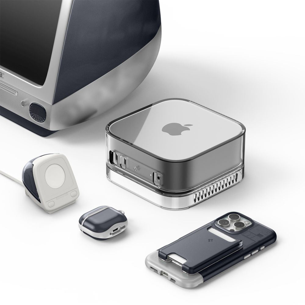 Spigen C1 Classic Stand for Apple Watch Series Wireless Charger, Gray