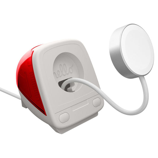 Spigen C1 Classic Stand for Apple Watch Wireless Charger Series, Red