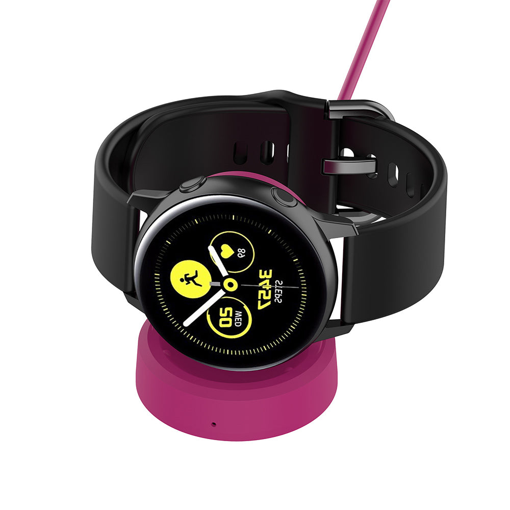 Brezžični polnilec Techsuit TSC3 za Samsung Galaxy Watch Series, USB-A, Črn