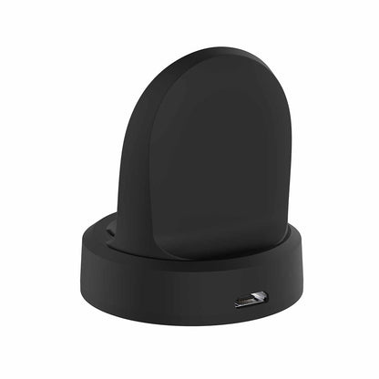 Brezžični polnilec Techsuit TSC3 za Samsung Galaxy Watch Series, USB-A, Črn