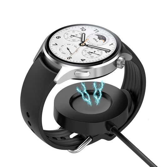 Brezžični polnilec Techsuit TXC6 za Xiaomi Watch S1 Pro, USB-A, Črn