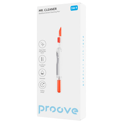 Čistilni pripomoček Proove Mr.Cleaner, 3v1, Bel