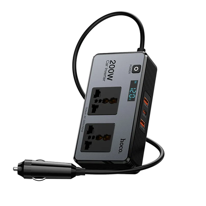 Avtomobilski električni inverter HOCO Z66, 200W