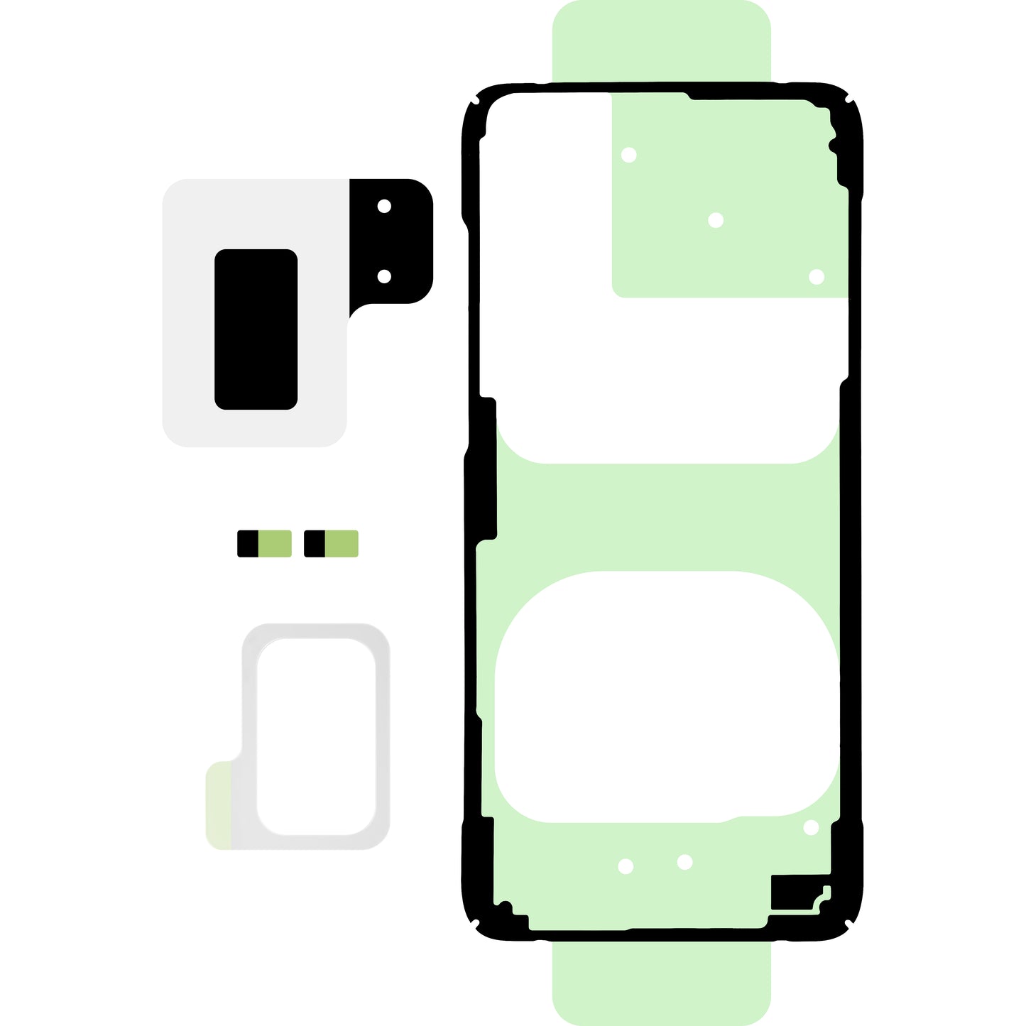 Kit lepilni pokrov baterije Samsung Galaxy S20+ 5G G986 / S20+ G985, Service Pack GH82-22135A