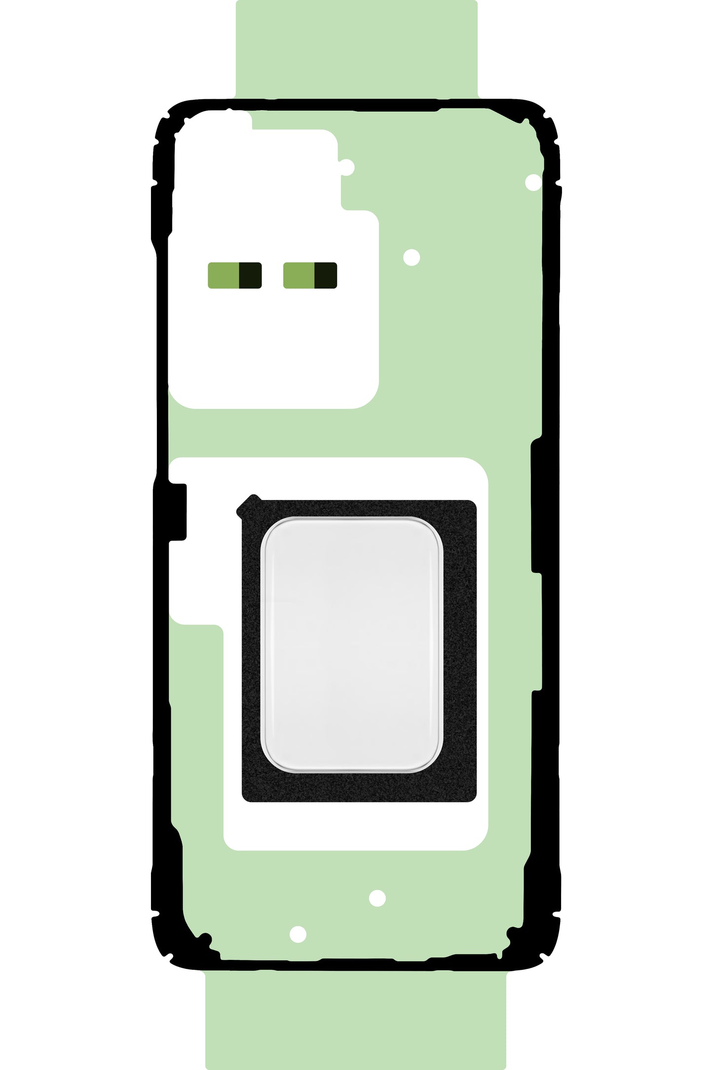 Komplet lepila za pokrov baterije Samsung Galaxy S20 Ultra G988, Service Pack GH82-22280A