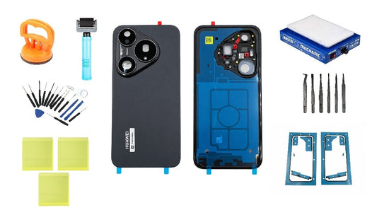 Komplet pokrova baterije Huawei Pura 90s Pro Mulberry Black Service Pack in namensko servisno orodje