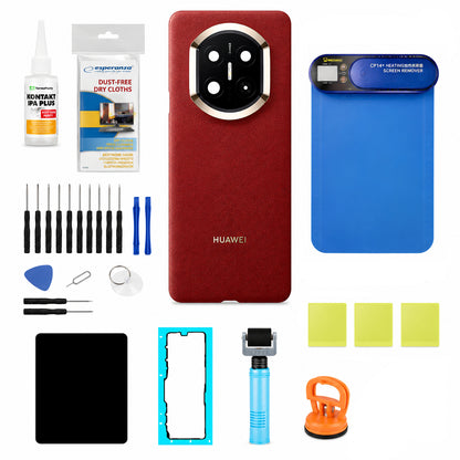 Komplet pokrova baterije Huawei Mate X7 vinsko rdeča (Nebula Red) servisni paket in namensko servisno orodje