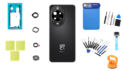 Komplet zadnjega pokrova baterije Huawei nova 14 Pro črne barve Service Pack in namensko servisno orodje