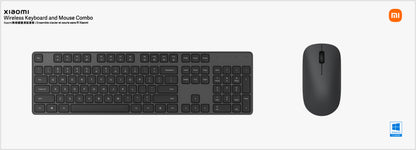 Xiaomi Combo komplet brezžične tipkovnice in miške, črn BHR6100GL