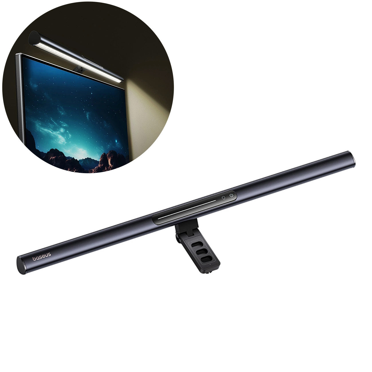 Baseus i-Wok 3 LED Monitor Lamp, 2700K - 6000K, Black L10068500111-00