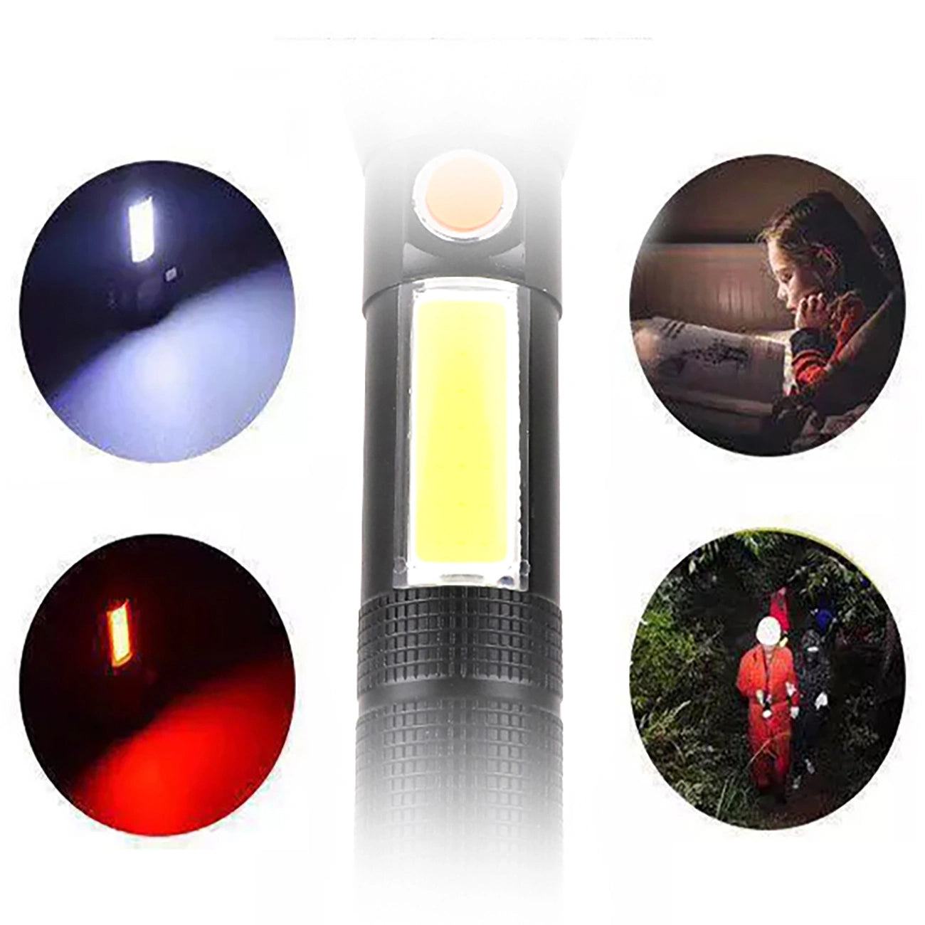 LED Flashlight WZK WLR-31 3in1, 5W, 500lm