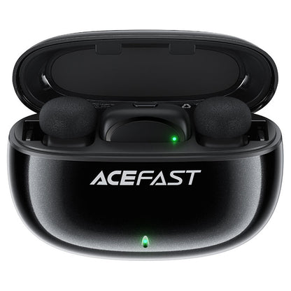 Lavalier Acefast R2, USB-C, Set 2 kosa, Črna