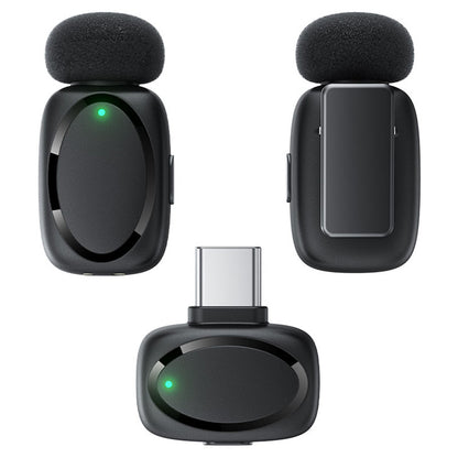 Lavalier Acefast R2, USB-C, Set 2 kosa, Črna