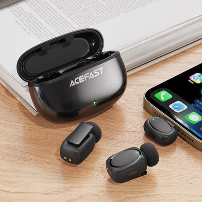 Lavalier Acefast R2, USB-C, Set 2 kosa, Črna