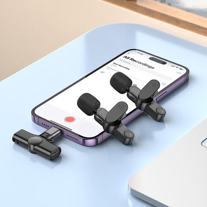 Lavalier Borofone BFK12 Trophy, USB-C / Lightning, Set 2 kosa, Črna