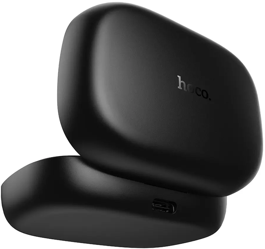 Lavaliera HOCO L27, USB-C, Set 2 kosa, Črna
